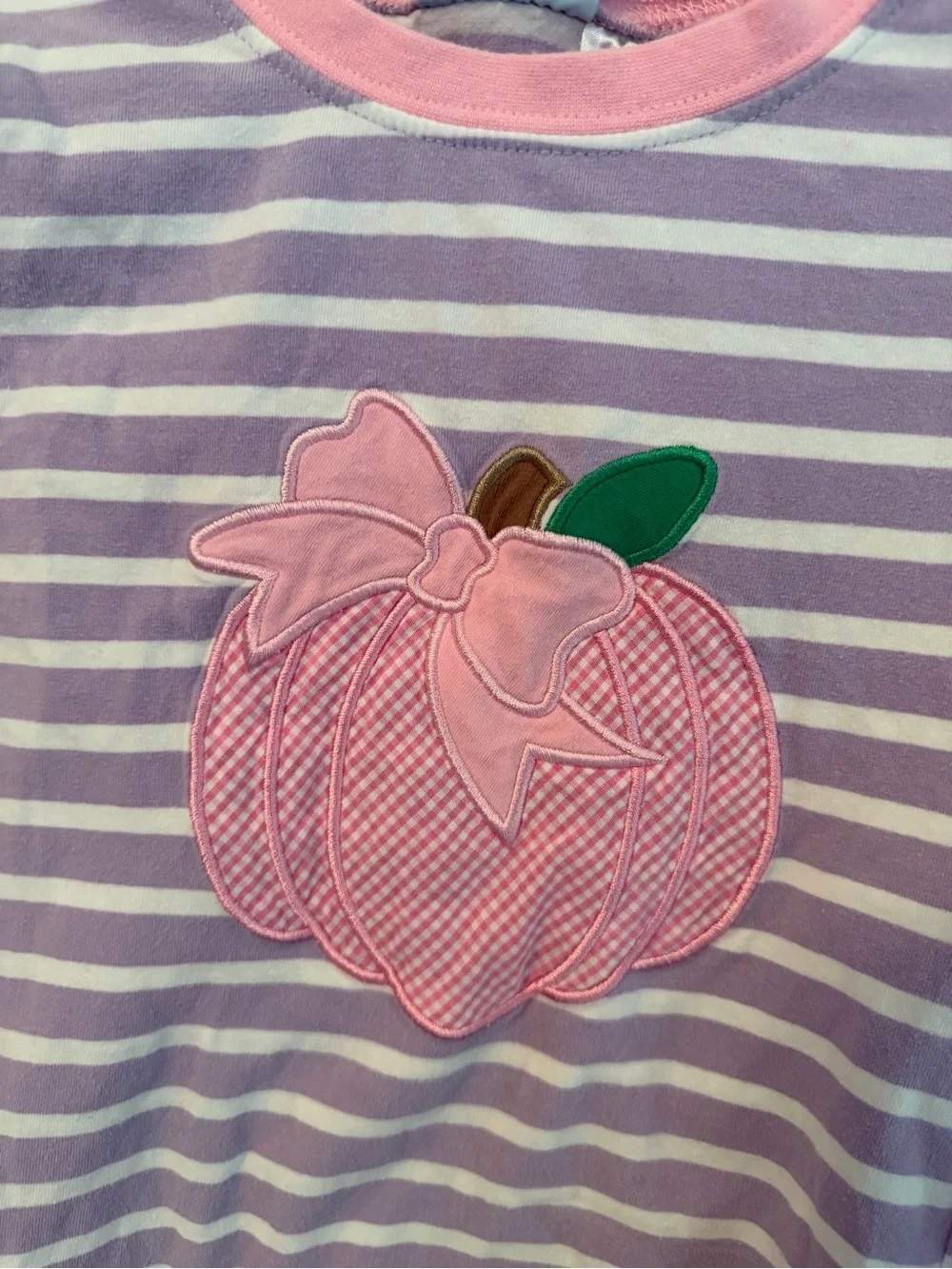 Classic Whimsy Purple & Pink Stripe Pumpkin Pajama Set